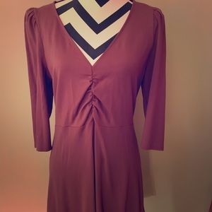 Express Pink Rose Quarter Sleeve Dress